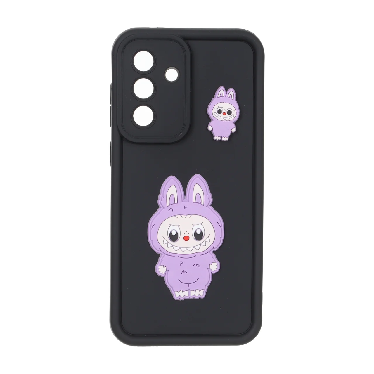قاب Solid Case عروسک برجسته محافظ لنزدار Samsung Galaxy A56 / A36 - مشکی کد 1