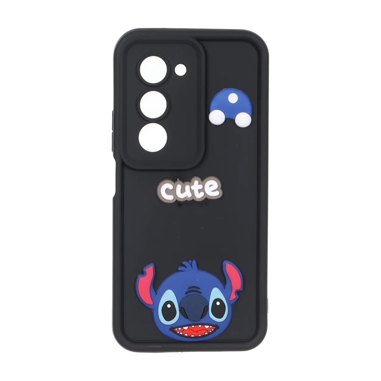 قاب Solid Case عروسک برجسته محافظ لنزدار Xiaomi Redmi 15 4G - مشکی