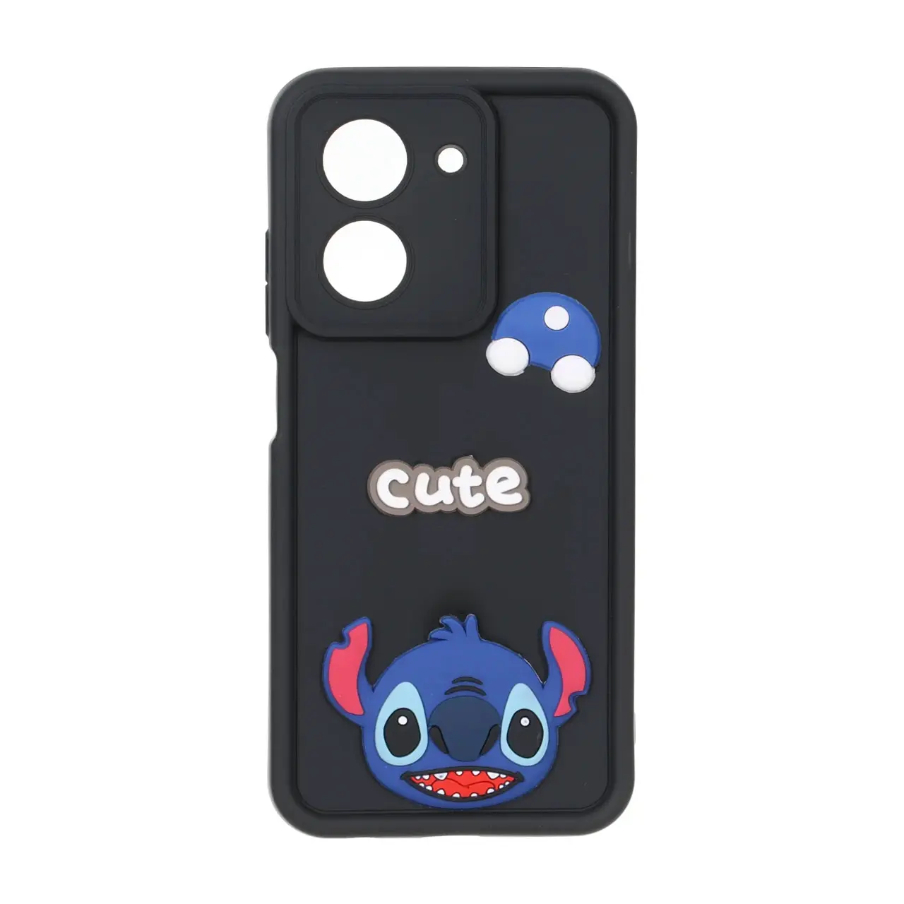 قاب Solid Case عروسک برجسته محافظ لنزدار Xiaomi Redmi A5 / Poco C71 - مشکی