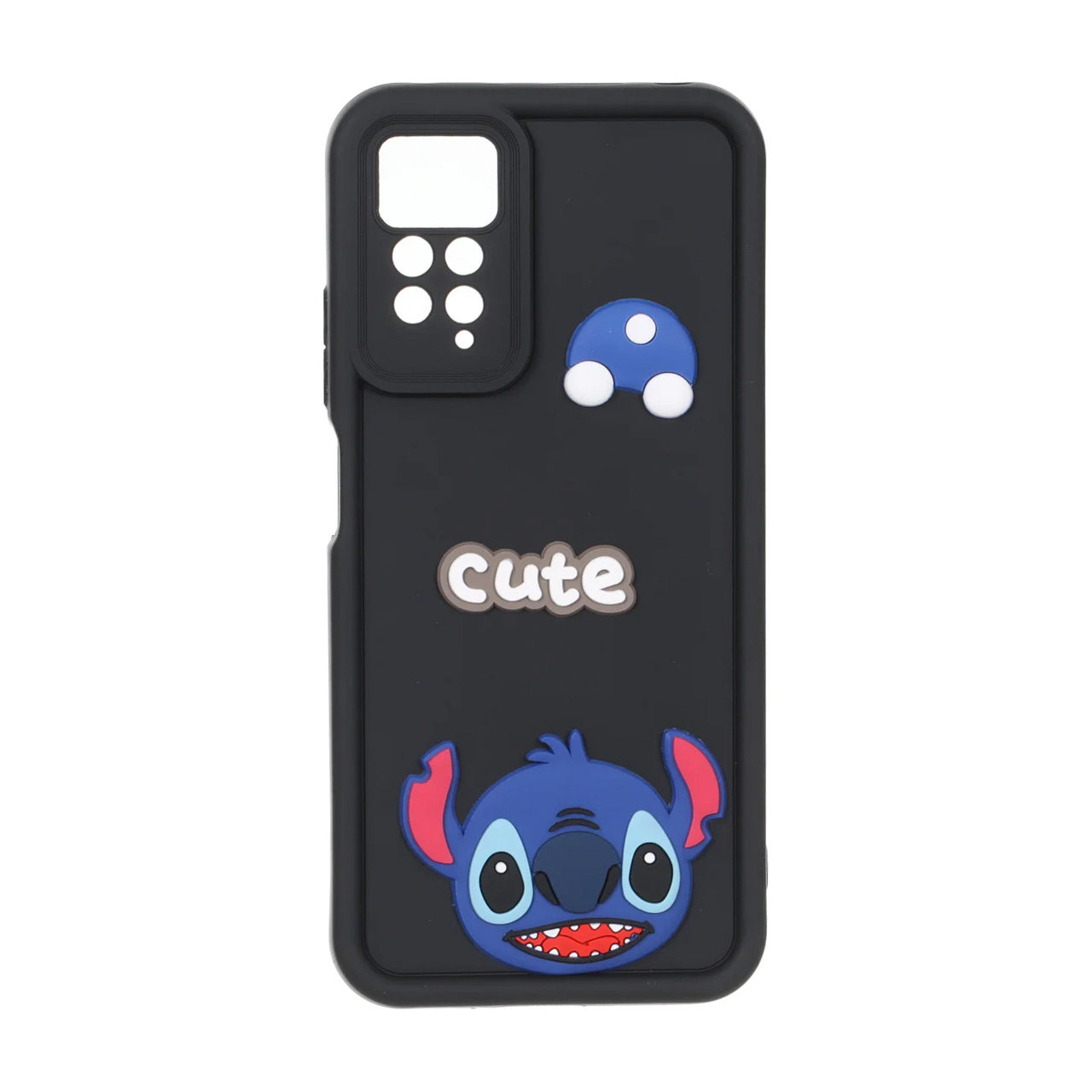 قاب Solid Case عروسک برجسته محافظ لنزدار Xiaomi Redmi Note 12 Pro 4G / Redmi Note 11 Pro - مشکی