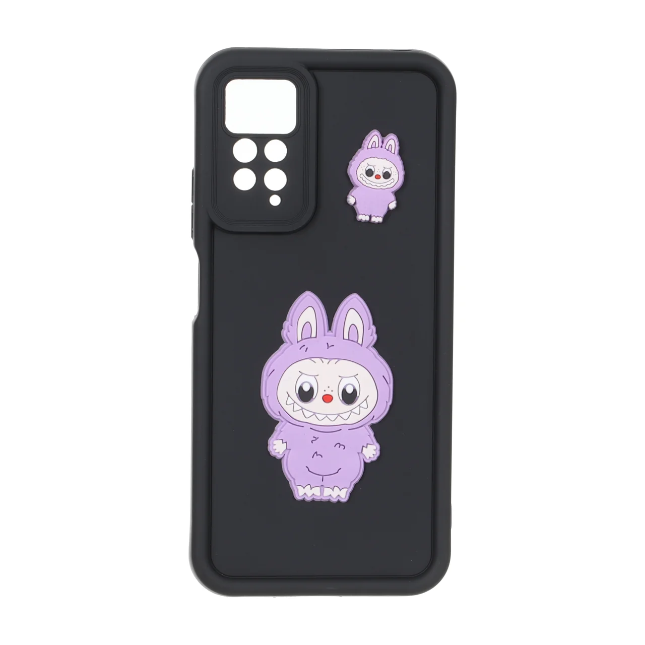 قاب Solid Case عروسک برجسته محافظ لنزدار Xiaomi Redmi Note 12 Pro 4G / Redmi Note 11 Pro - مشکی کد 1