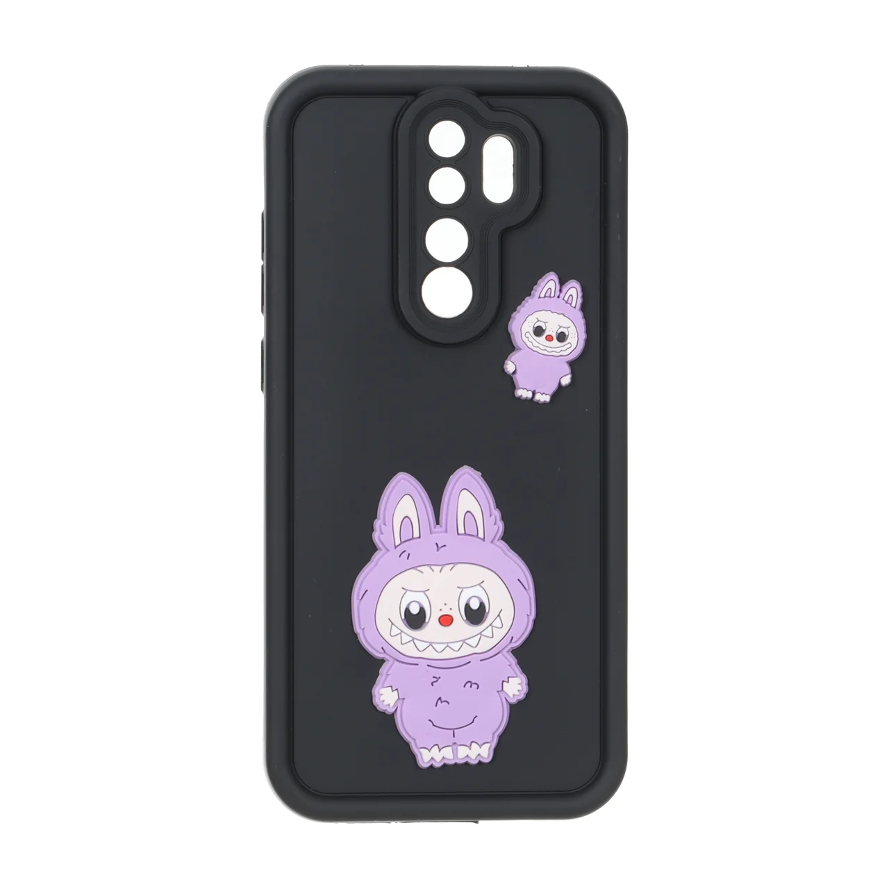 قاب Solid Case عروسک برجسته محافظ لنزدار Xiaomi Redmi Note 8 Pro - مشکی کد 1