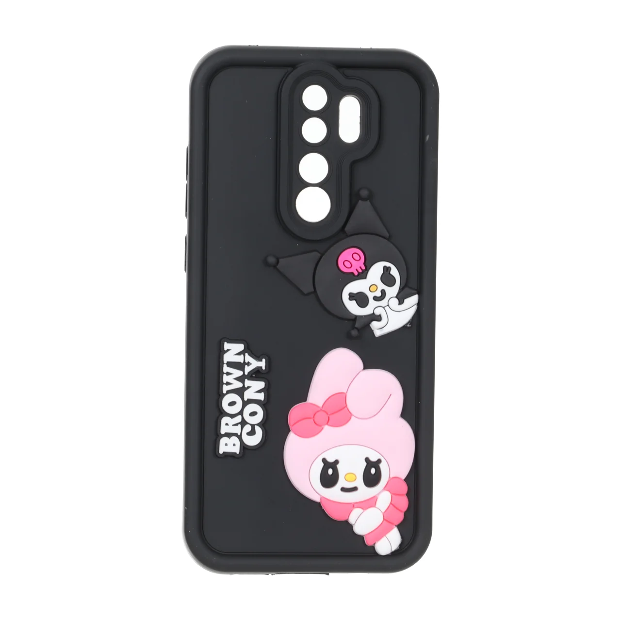 قاب Solid Case عروسک برجسته محافظ لنزدار Xiaomi Redmi Note 8 Pro - مشکی کد 2