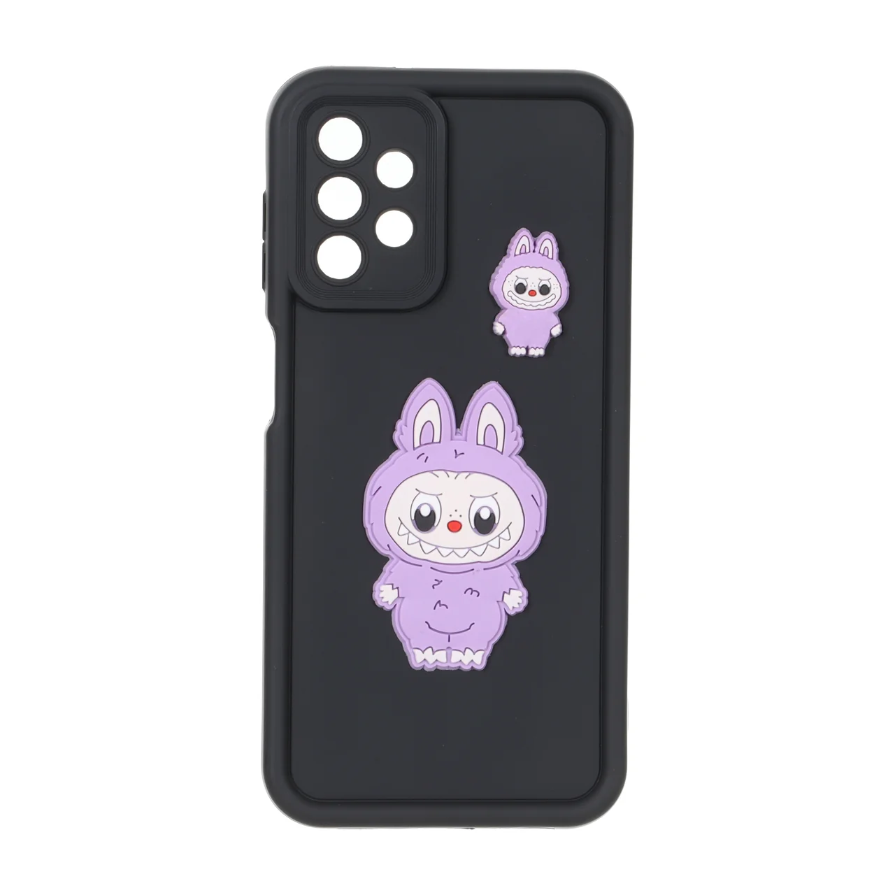 قاب Solid Case عروسک برجسته محافظ لنزدار Samsung Galaxy A13 4G - مشکی کد 1