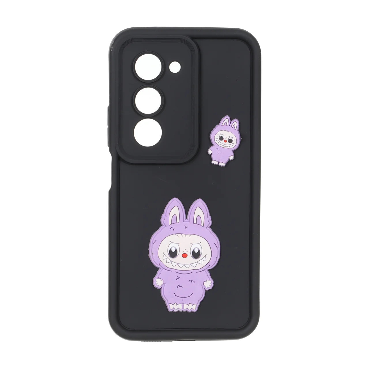 قاب Solid Case عروسک برجسته محافظ لنزدار Xiaomi Redmi 15 4G - مشکی کد 1