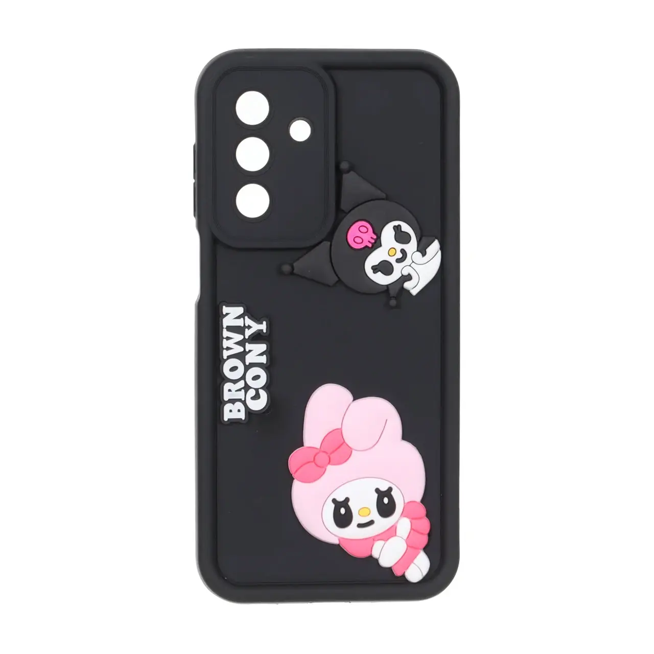 قاب Solid Case عروسک برجسته محافظ لنزدار Samsung Galaxy A17 / A26 - مشکی کد 2