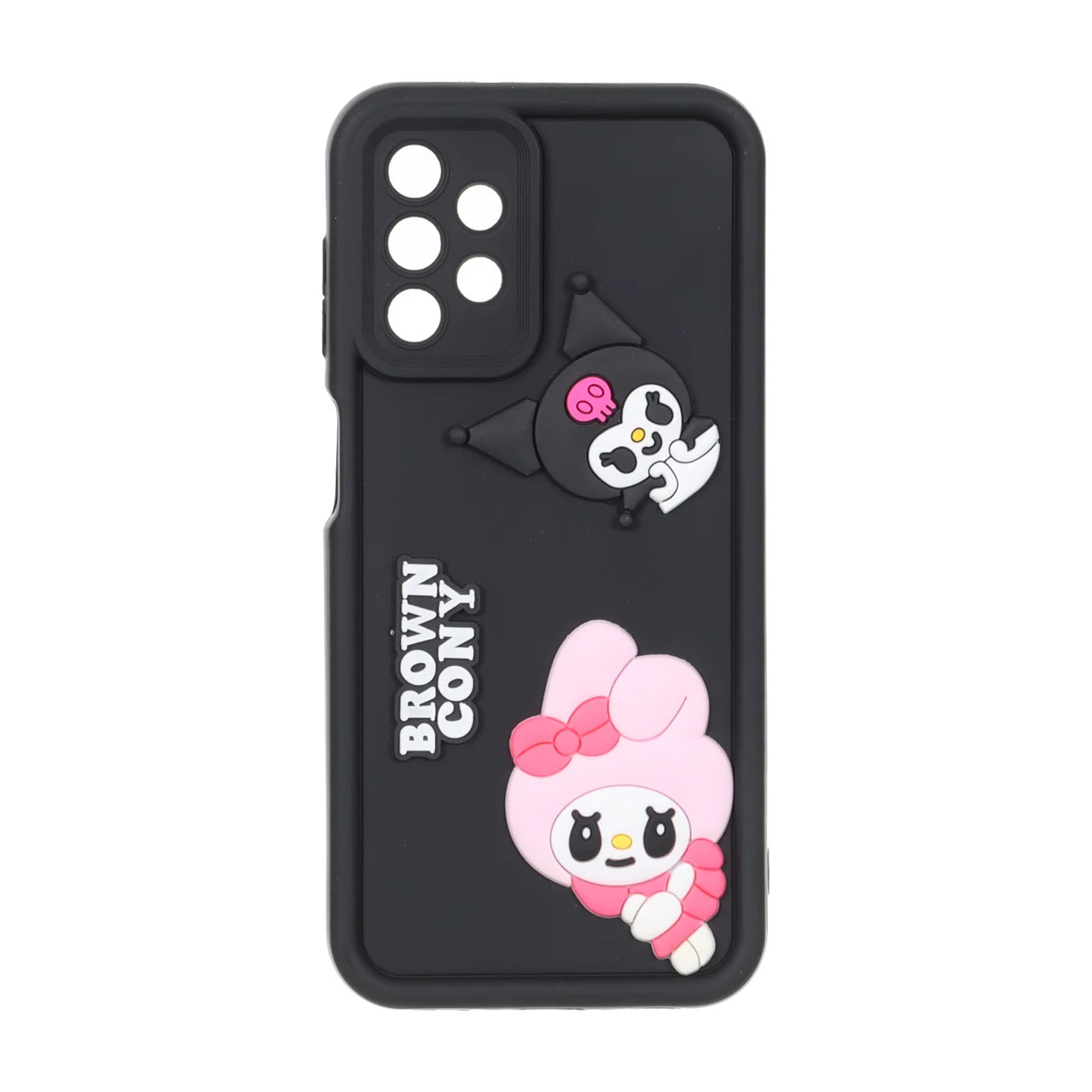 قاب Solid Case عروسک برجسته محافظ لنزدار Samsung Galaxy A13 4G - مشکی کد 2