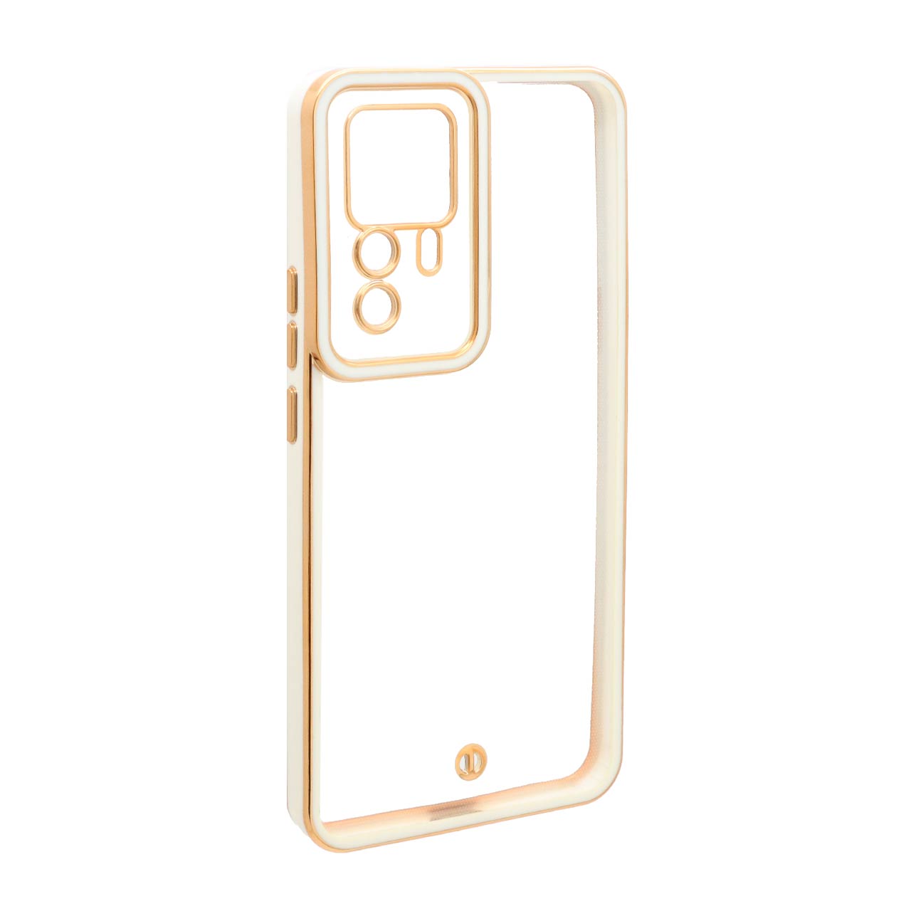 قاب الکتروپلیتینگ محافظ لنزدار Xiaomi Mi 12T / Mi 12T Pro / Redmi K50 - سفید