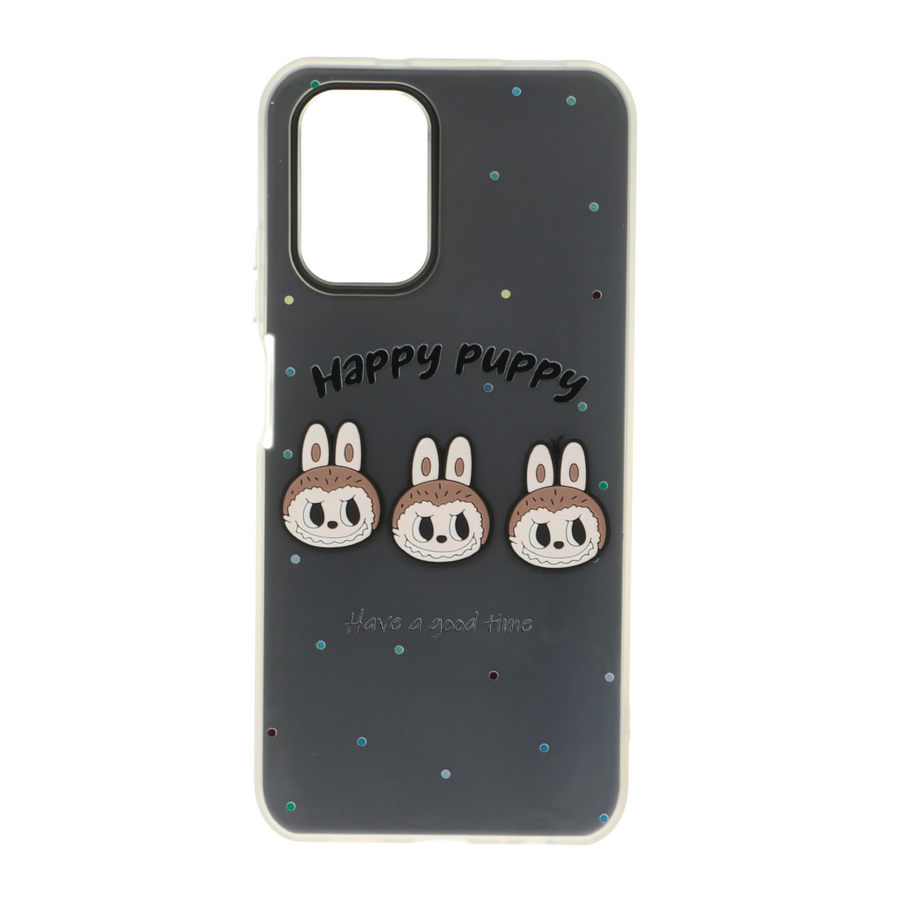 قاب Puppy دو لایه عروسک برجسته Xiaomi Redmi Note 10 4G / Redmi Note 10S / Poco M5S - مشکی
