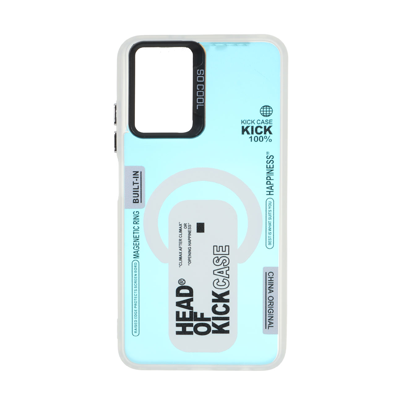 قاب SO COOL طرح مگ سیف Kick Case مدل Xiaomi Redmi Note 10 4G / Redmi Note 10S / Poco M5S - هفت رنگ
