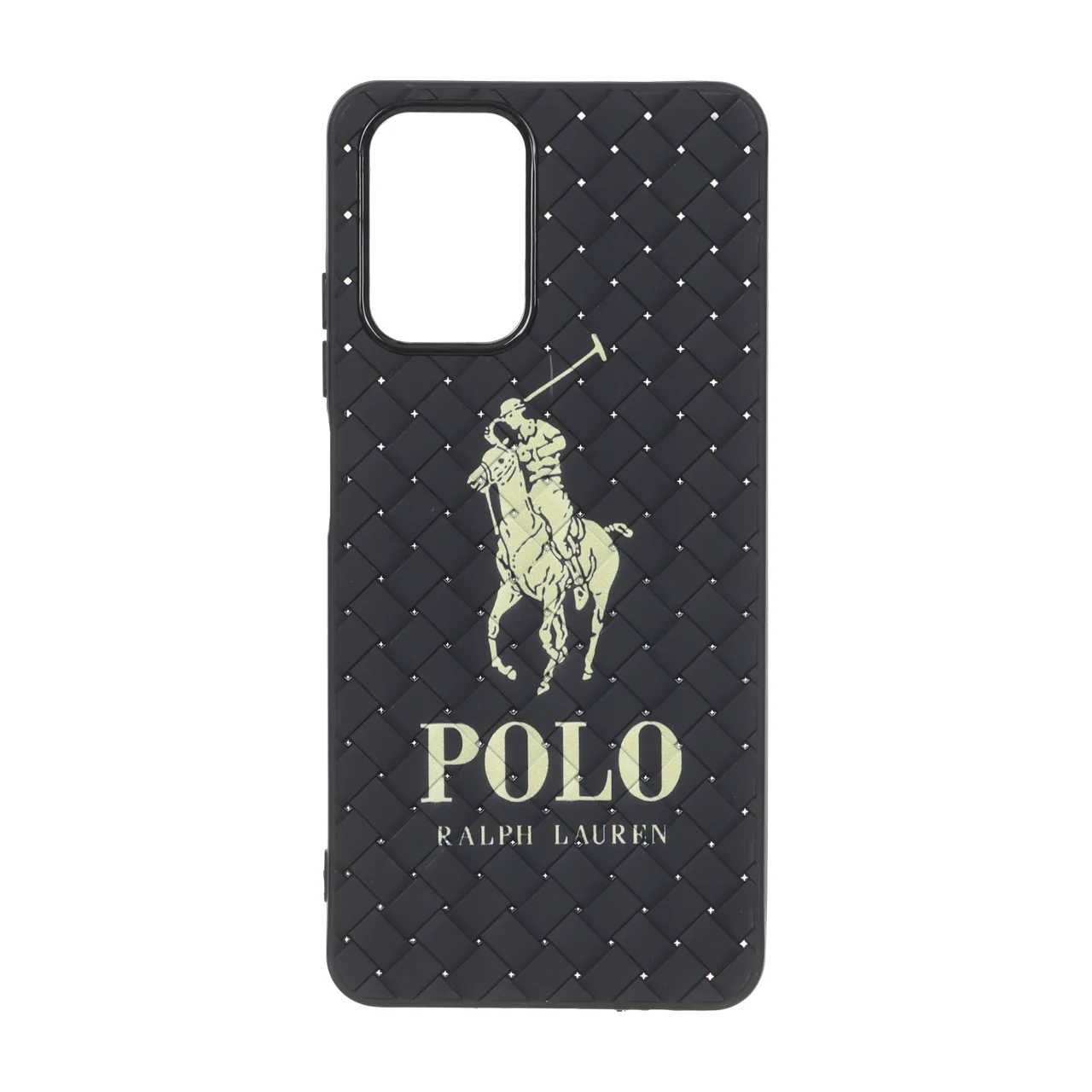 قاب حصیری طرح Polo دور لنز براق Xiaomi Redmi Note 10 4G / Redmi Note 10S / Poco M5S - مشکی
