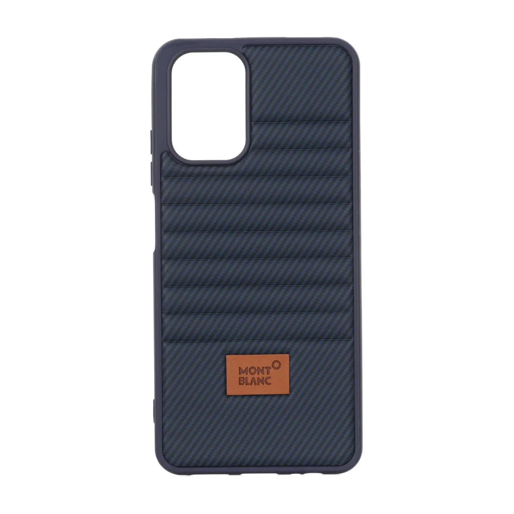 قاب Mont Blanc پافری طرح هاشور Xiaomi Redmi Note 10 4G / Redmi Note 10S / Poco M5S - سرمه ای