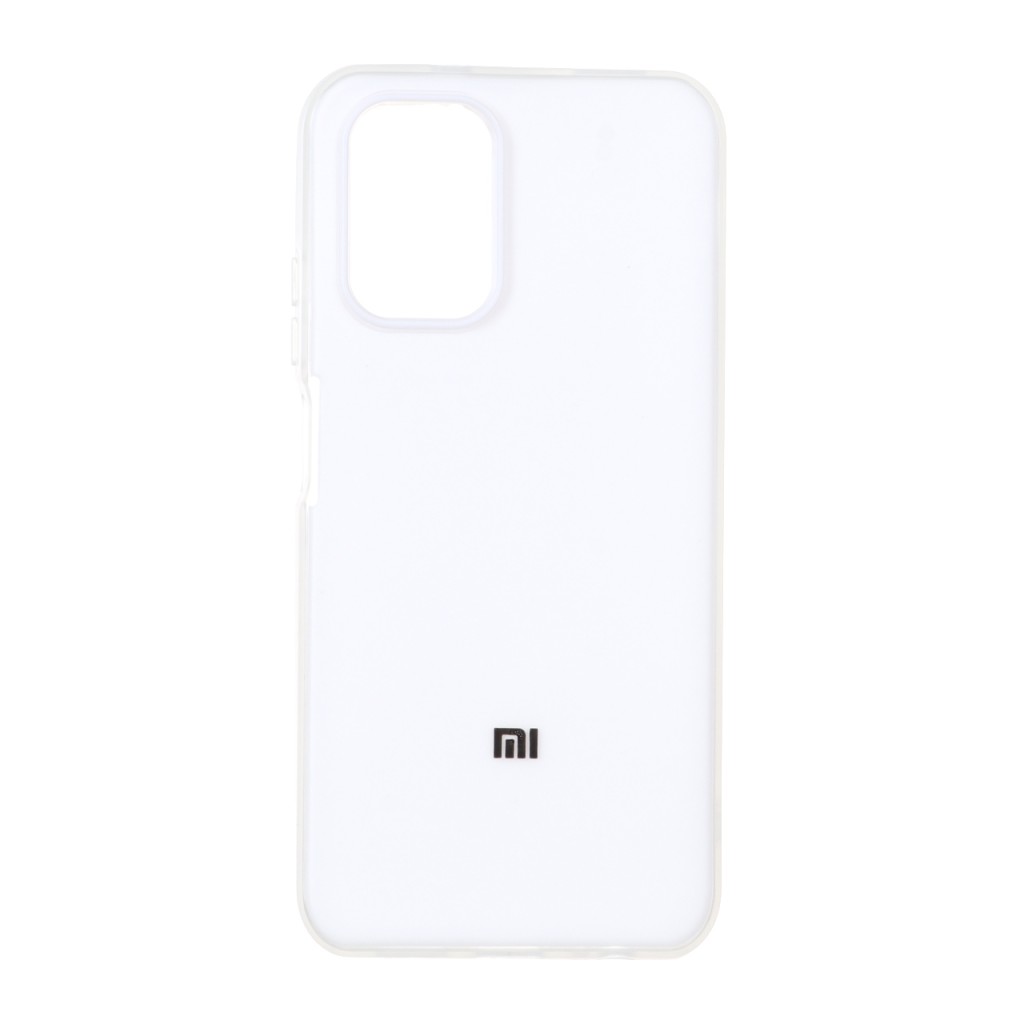 قاب دو لایه مات لوگودار Xiaomi Redmi Note 10 4G / Redmi Note 10S / Poco M5S - سفید