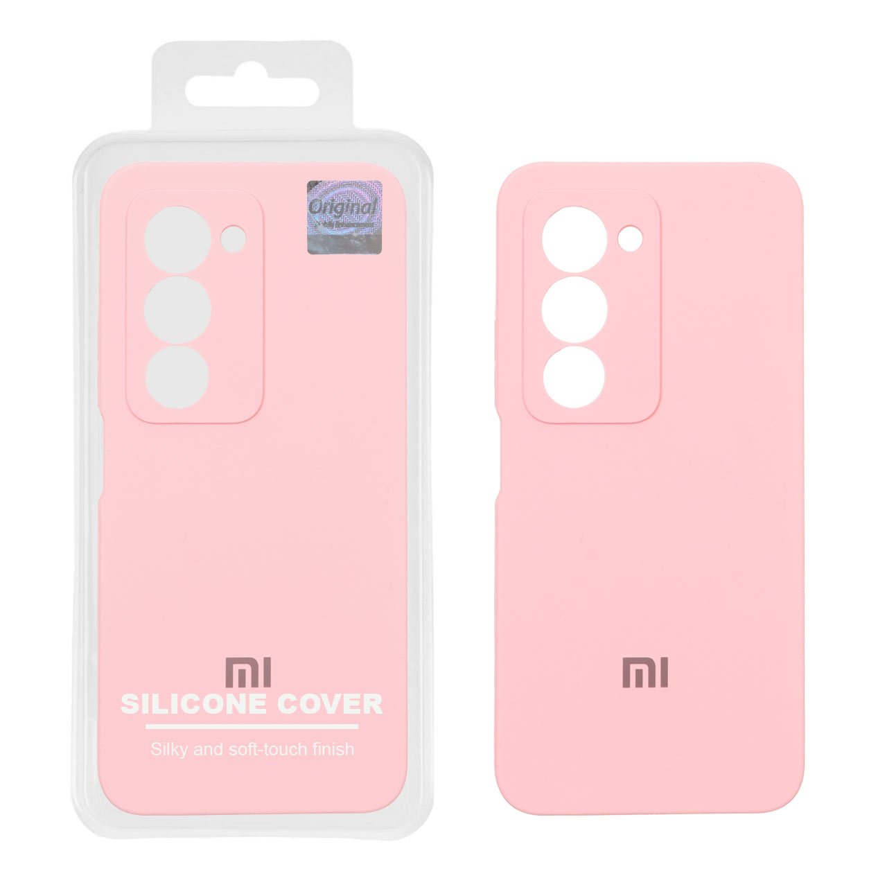 قاب سیلیکونی پاک کنی اورجینال Master Quality مدل Xiaomi Redmi 15 4G - صورتی (پک دار)