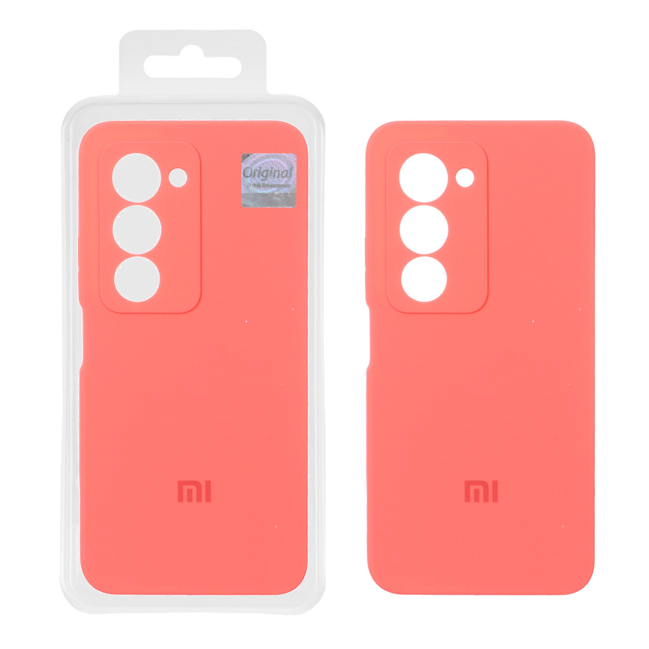 قاب سیلیکونی پاک کنی اورجینال Master Quality مدل Xiaomi Redmi 15 4G - مرجانی (پک دار)