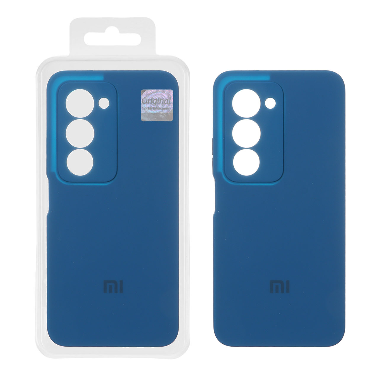 قاب سیلیکونی پاک کنی اورجینال Master Quality مدل Xiaomi Redmi 15 4G -آبی کاربنی (پک دار)