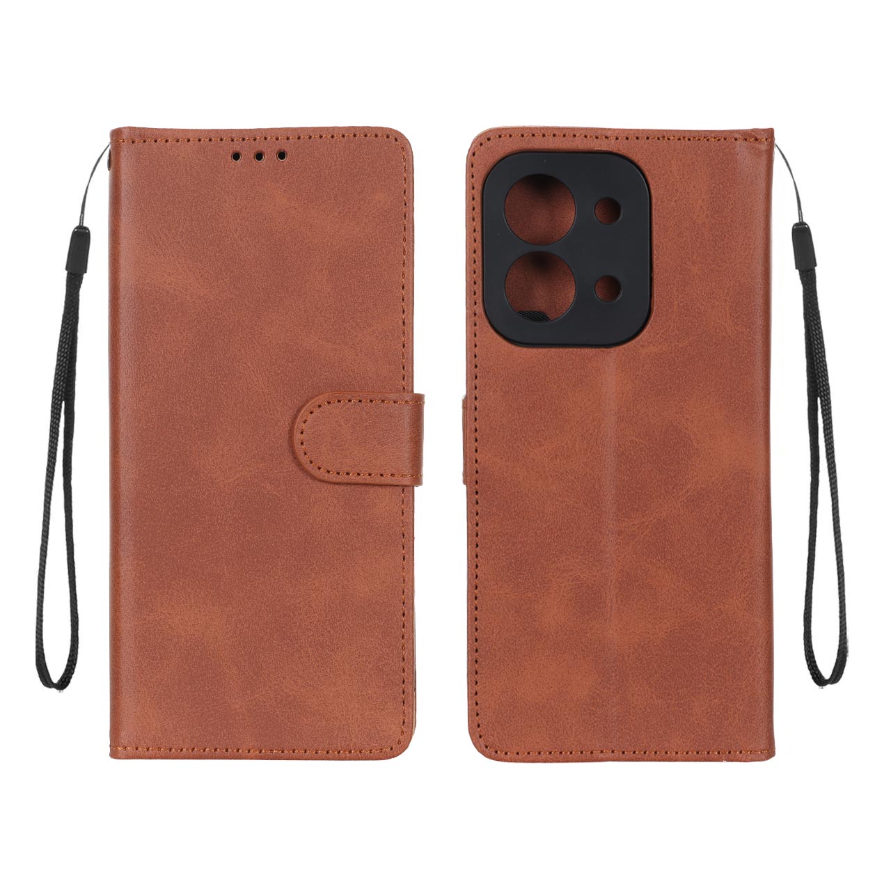کیف موبایل مگنتی Xiaomi Redmi 15C / Poco C85 - قهوه ای کد 1