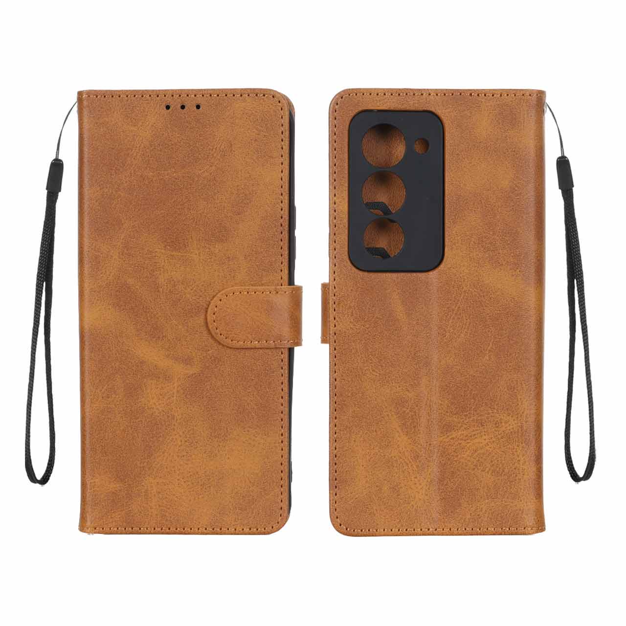 کیف موبایل مگنتی Xiaomi Redmi 15 4G - عسلی کد 1