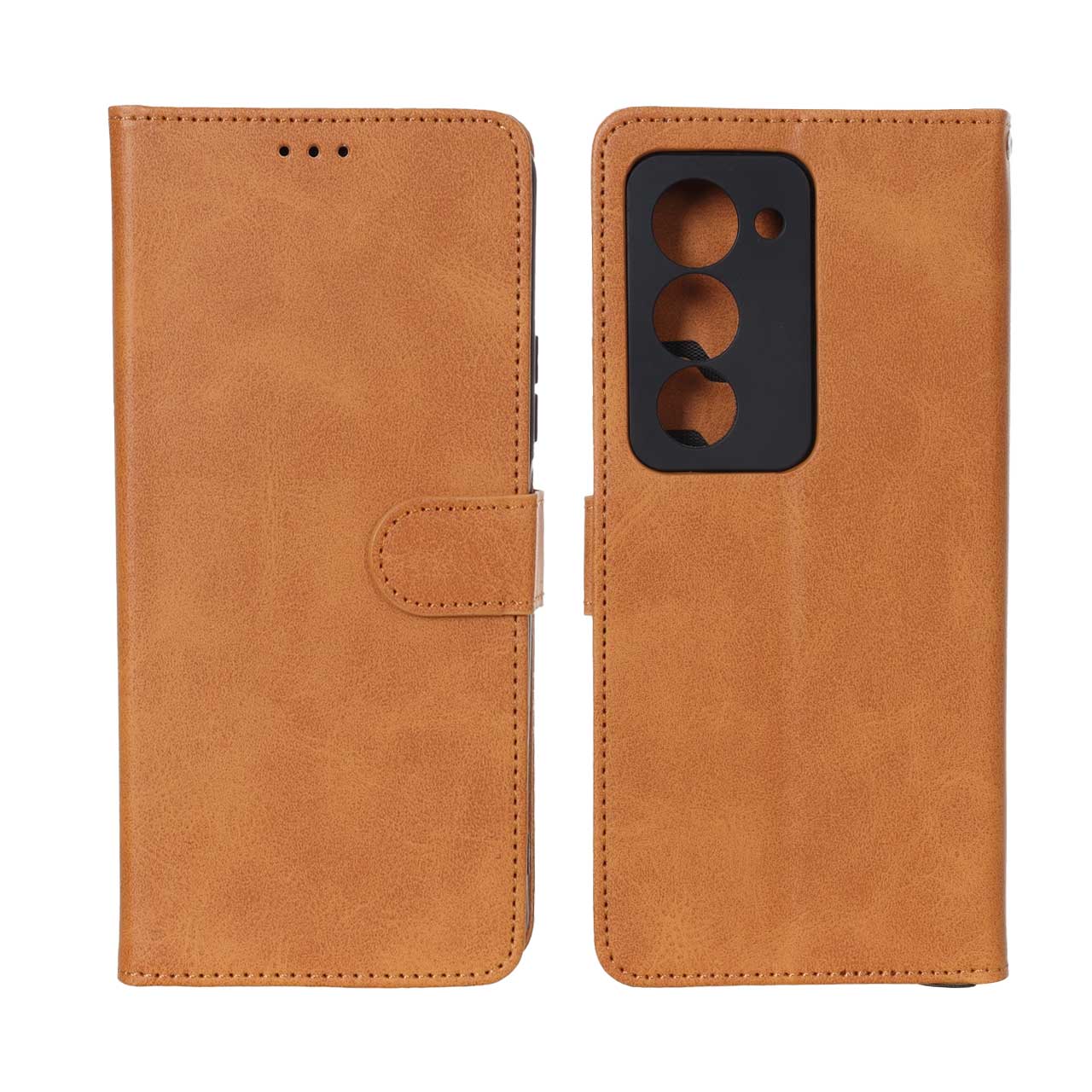 کیف موبایل مگنتی Xiaomi Redmi 15 4G - عسلی