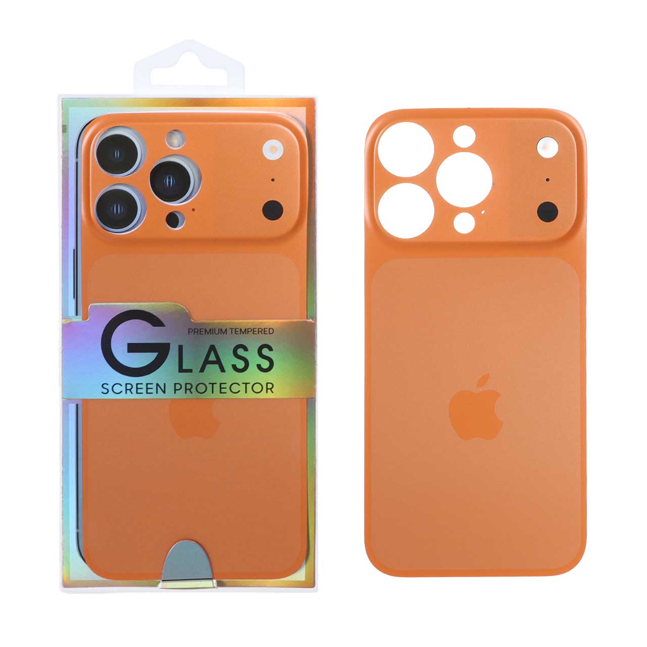 کاور تبدیل پشت گوشی مدل iPhone 14 Pro Max به Apple iPhone 17 Pro Max - نارنجی (پک دار)