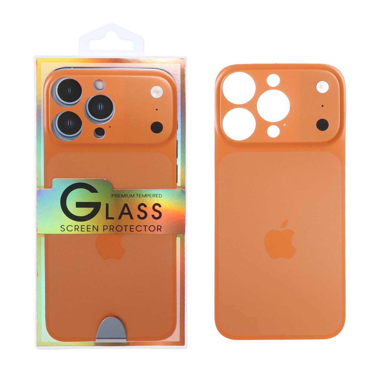 کاور تبدیل پشت گوشی مدل iPhone 15 Pro Max به Apple iPhone 17 Pro Max - نارنجی (پک دار)