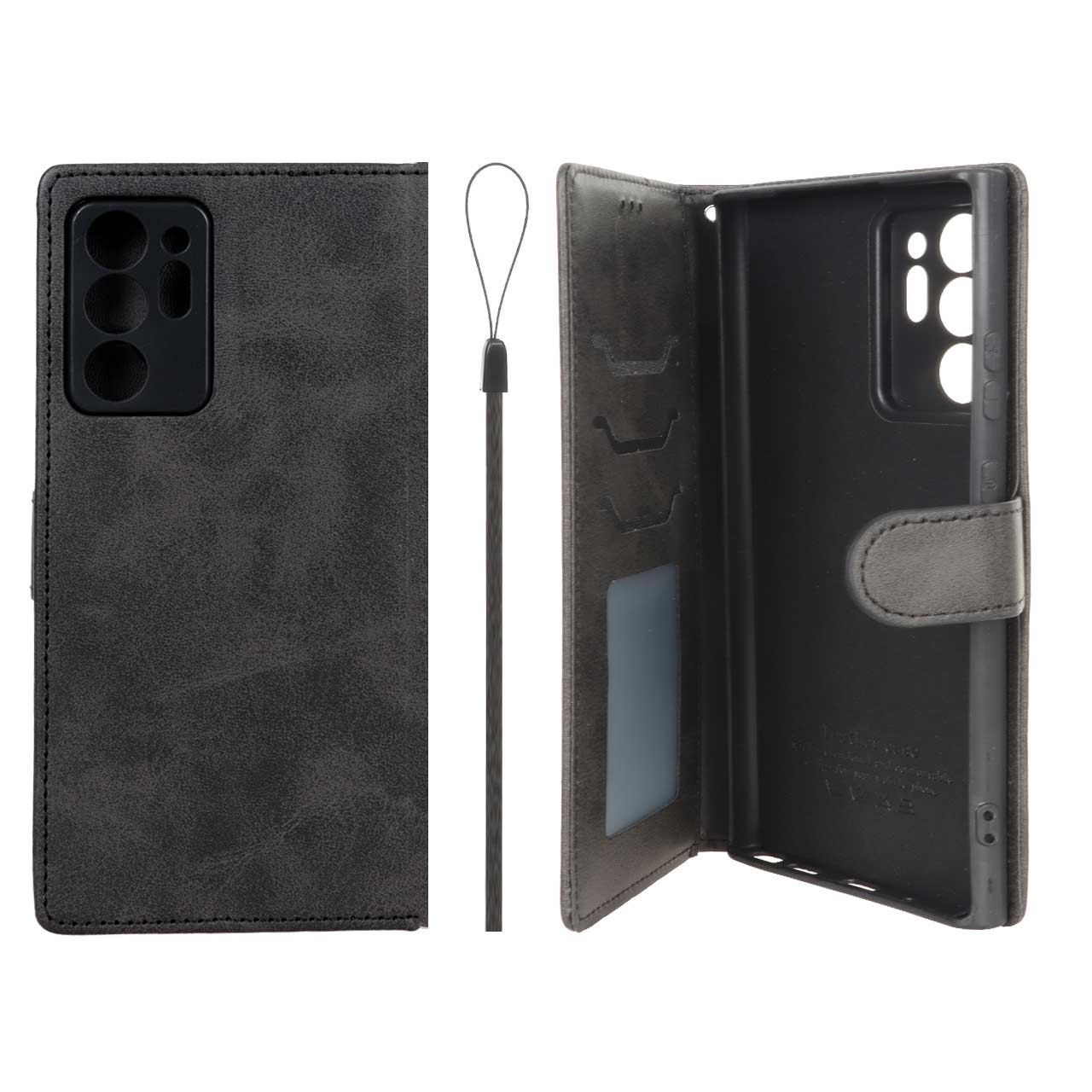 کیف موبایل مگنتی درجه یک داخل خز MNC Plus مدل Samsung Galaxy Note20 Ultra - مشکی