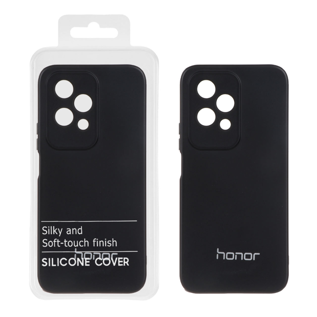 قاب نیو سیلیکون محافظ لنزدار RFF مدل Honor 200 Lite - مشکی (پک دار)