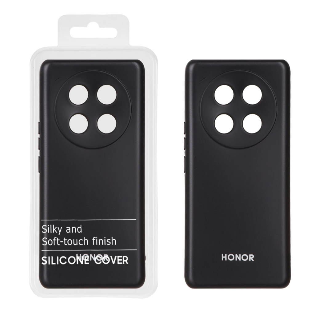 قاب نیو سیلیکون محافظ لنزدار RFF مدل Honor X9c - مشکی (پک دار)