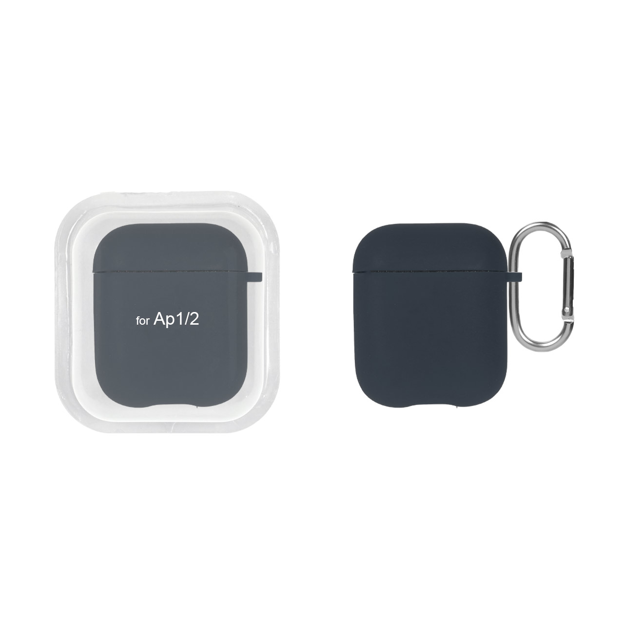 کاور ایرپاد سیلیکونی اورجینال Apple Airpods 1 / 2 - سرمه ای