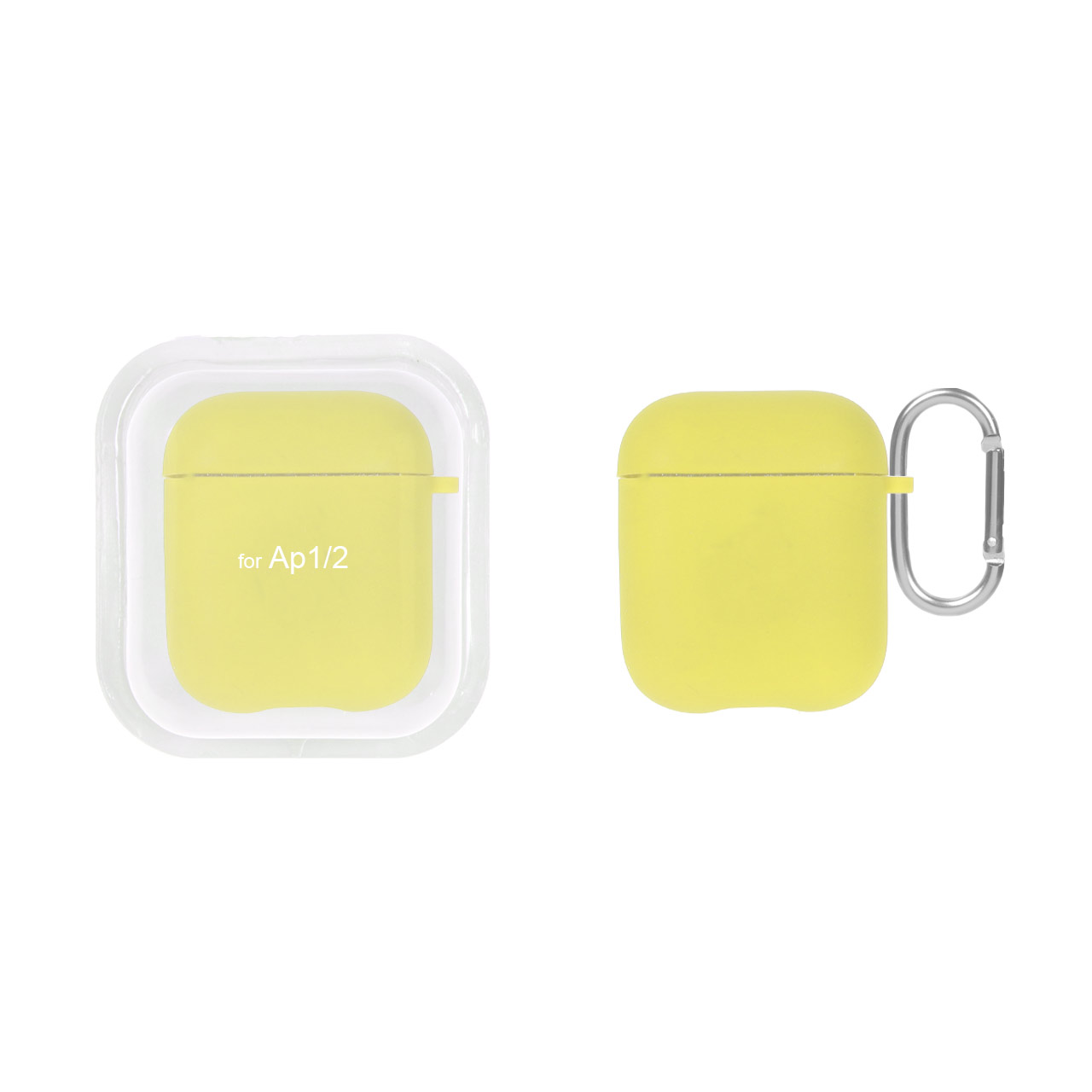 کاور ایرپاد سیلیکونی اورجینال Apple Airpods 1 / 2 - زرد