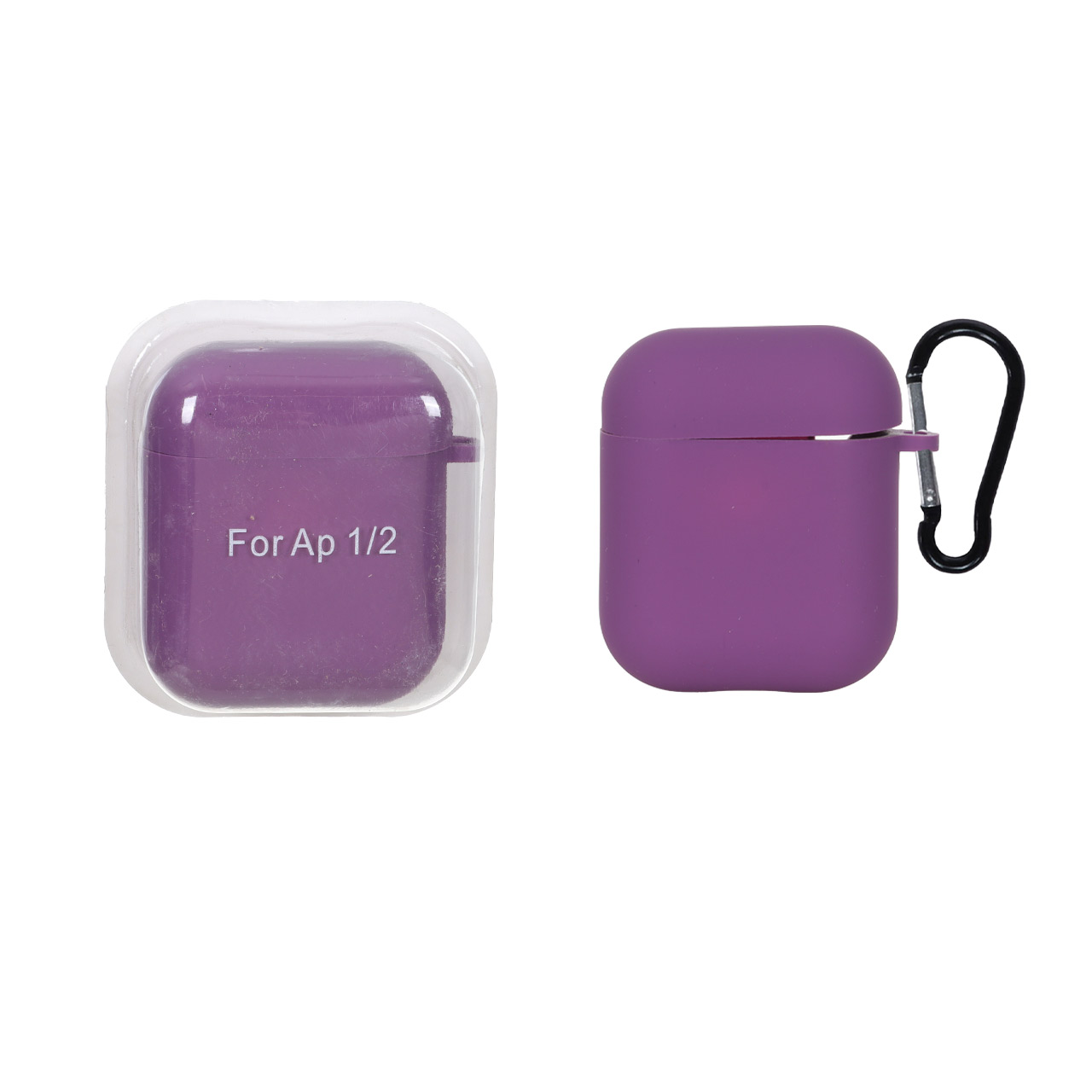 کاور ایرپاد سیلیکونی اورجینال Apple Airpods 1 / 2 - ارغوانی کد 3