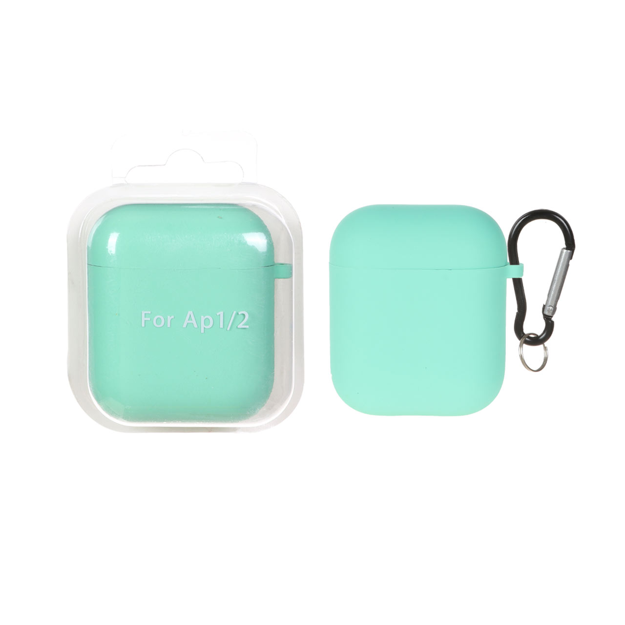 کاور ایرپاد سیلیکونی اورجینال Apple Airpods 1 / 2 - سبزآبی