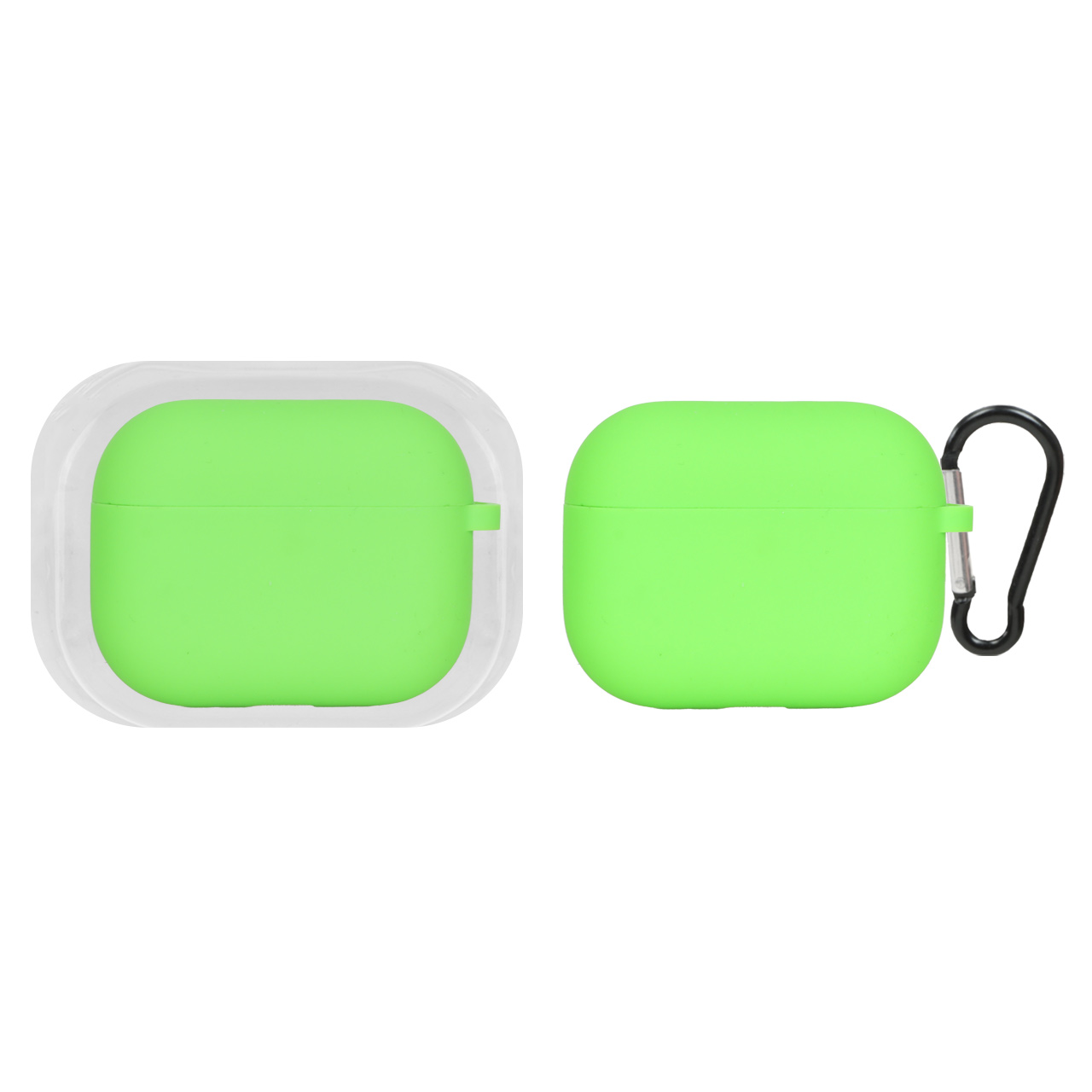 کاور ایرپاد سیلیکونی اورجینال Apple Airpods Pro 3 - سبز فسفری (پک دار)