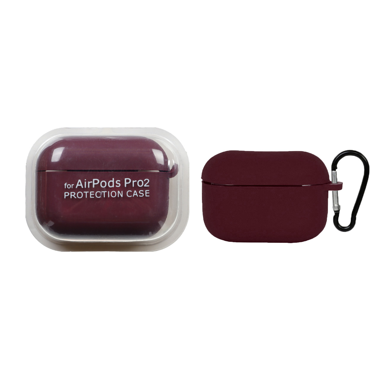کاور ایرپاد سیلیکونی اورجینال Apple Airpods Pro 2 - زرشکی