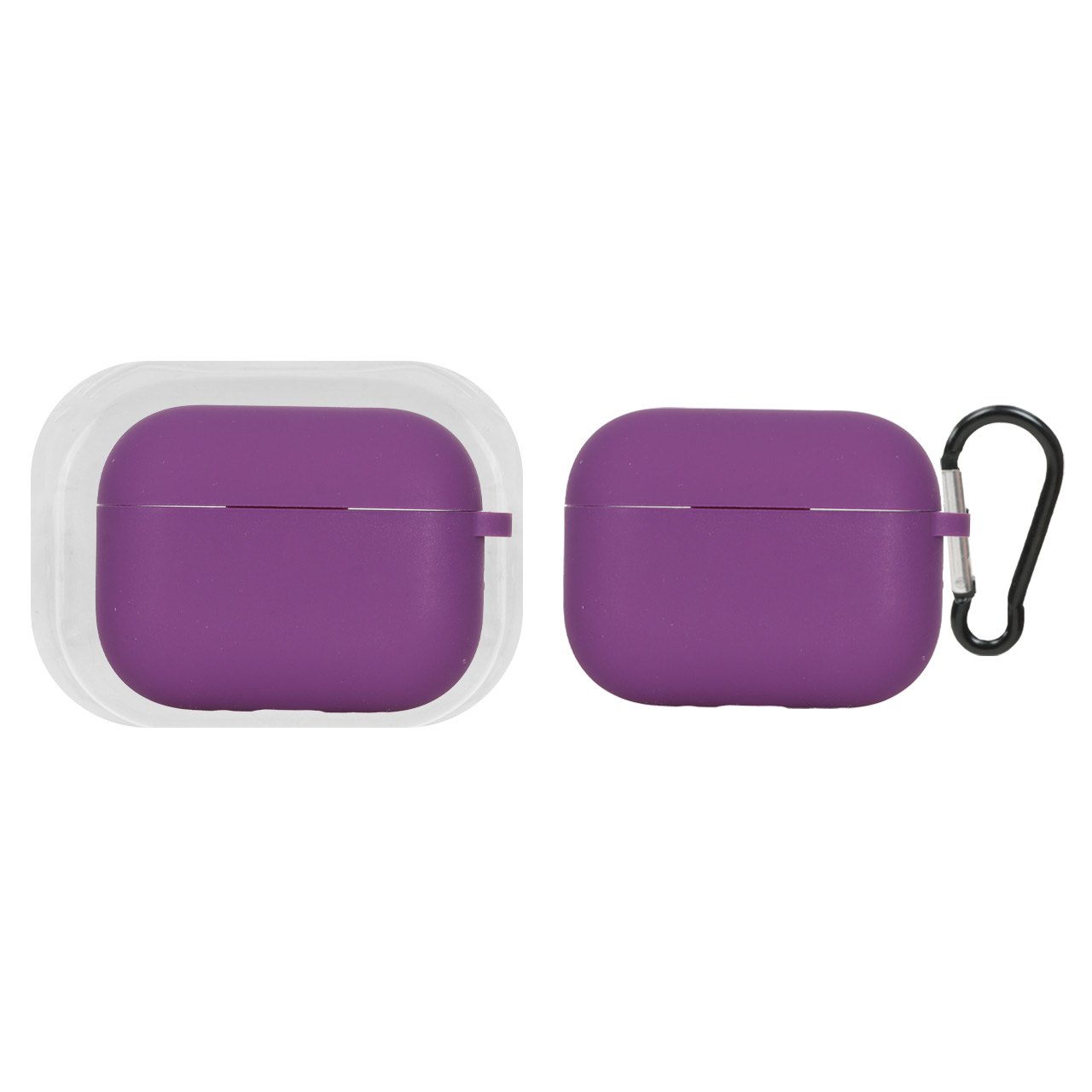 کاور ایرپاد سیلیکونی اورجینال Apple Airpods Pro 3 - ارغوانی (پک دار)