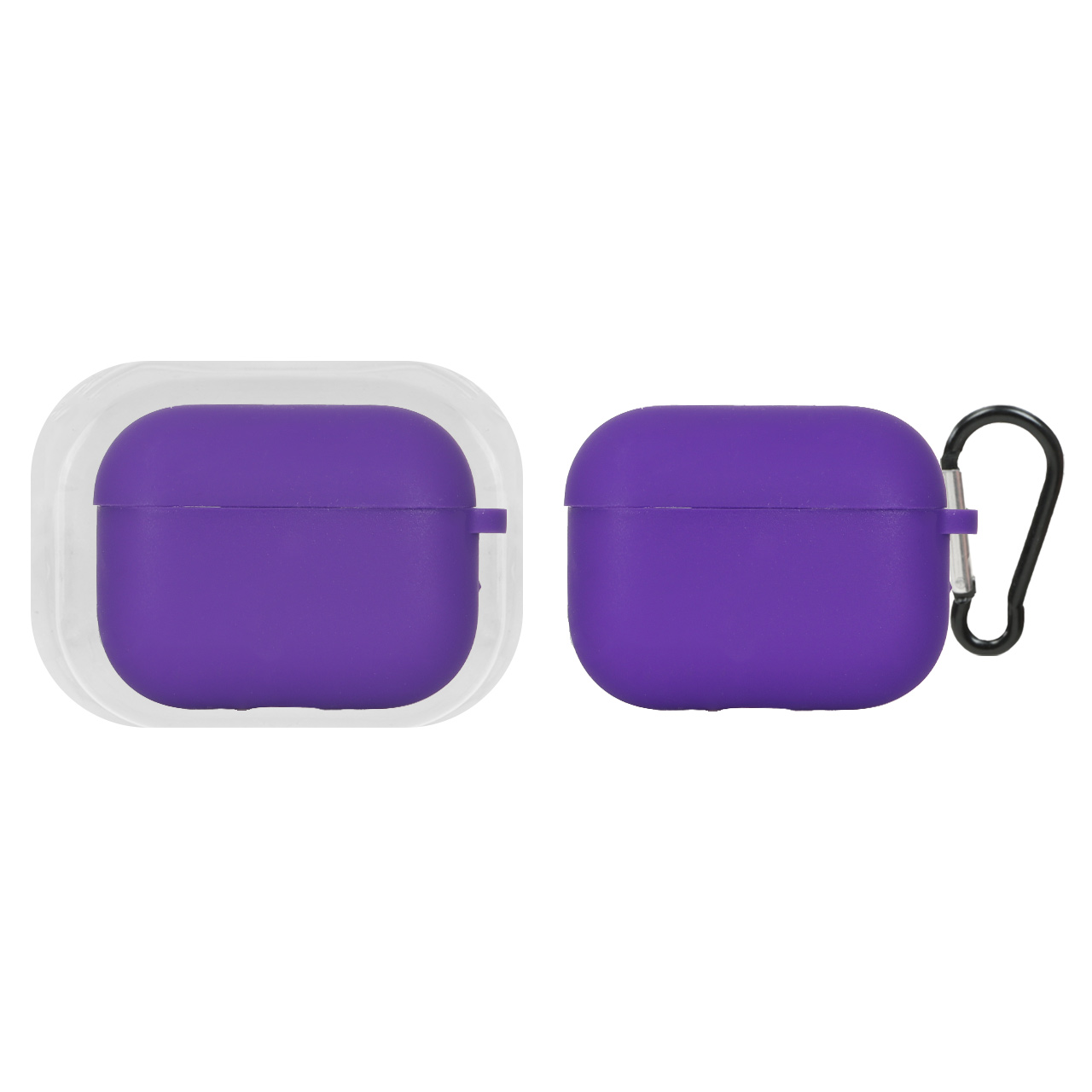 کاور ایرپاد سیلیکونی اورجینال Apple Airpods Pro 3 - بنفش تیره (پک دار)