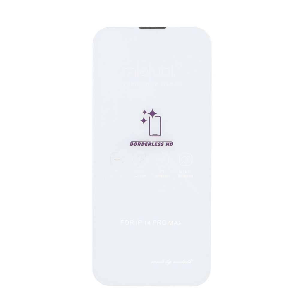 محافظ صفحه نمایش شیشه ای Mietubl 3D Large Arc مدل Apple iPhone 14 pro max بدون حاشیه - NTC