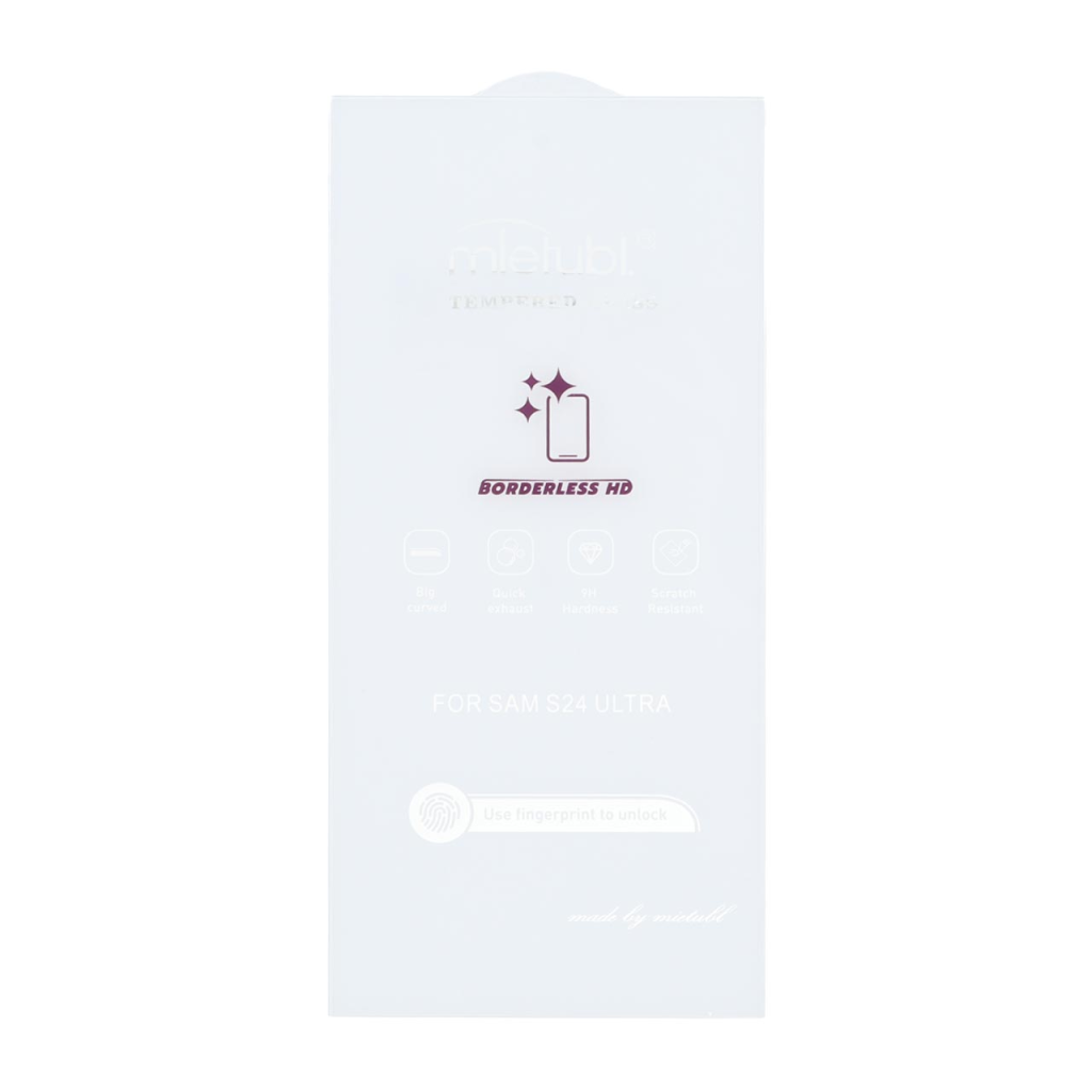 محافظ صفحه نمایش شیشه ای Mietubl 3D Large Arc مدل Samsung Galaxy S24 Ultra بدون حاشیه - NTC