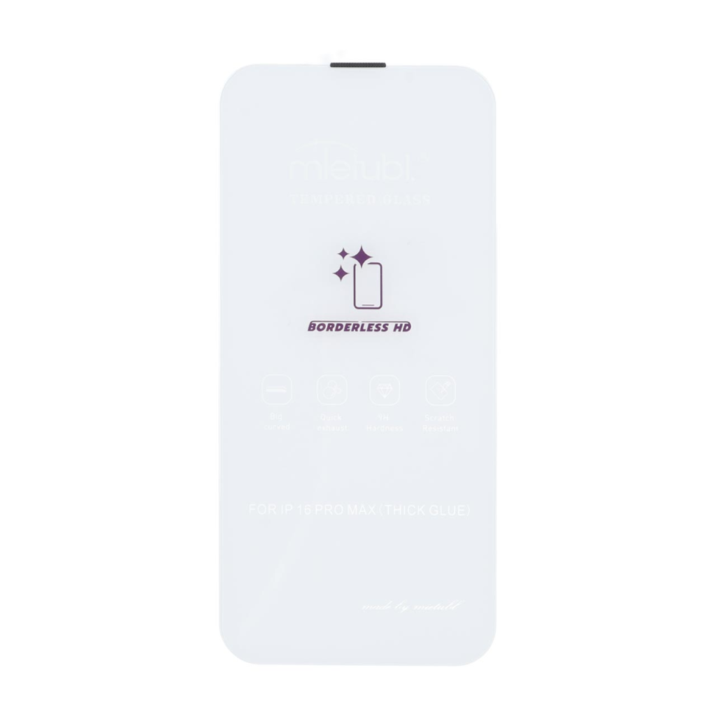 محافظ صفحه نمایش شیشه ای Mietubl 3D Large Arc مدل Apple iPhone 16 pro max بدون حاشیه - NTC