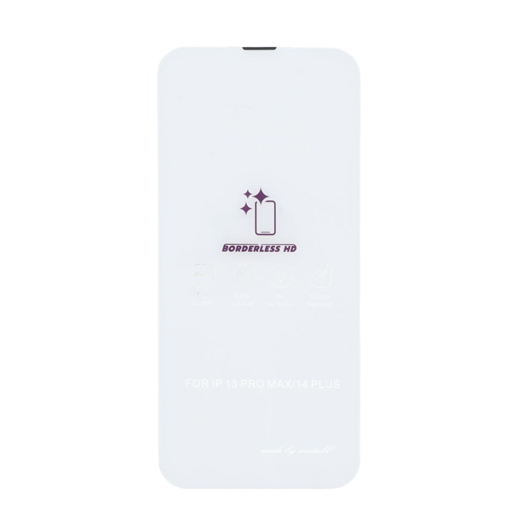 محافظ صفحه نمایش شیشه ای Mietubl 3D Large Arc مدل Apple iPhone 13 Pro Max / iPhone 14 Plus بدون حاشیه - NTC