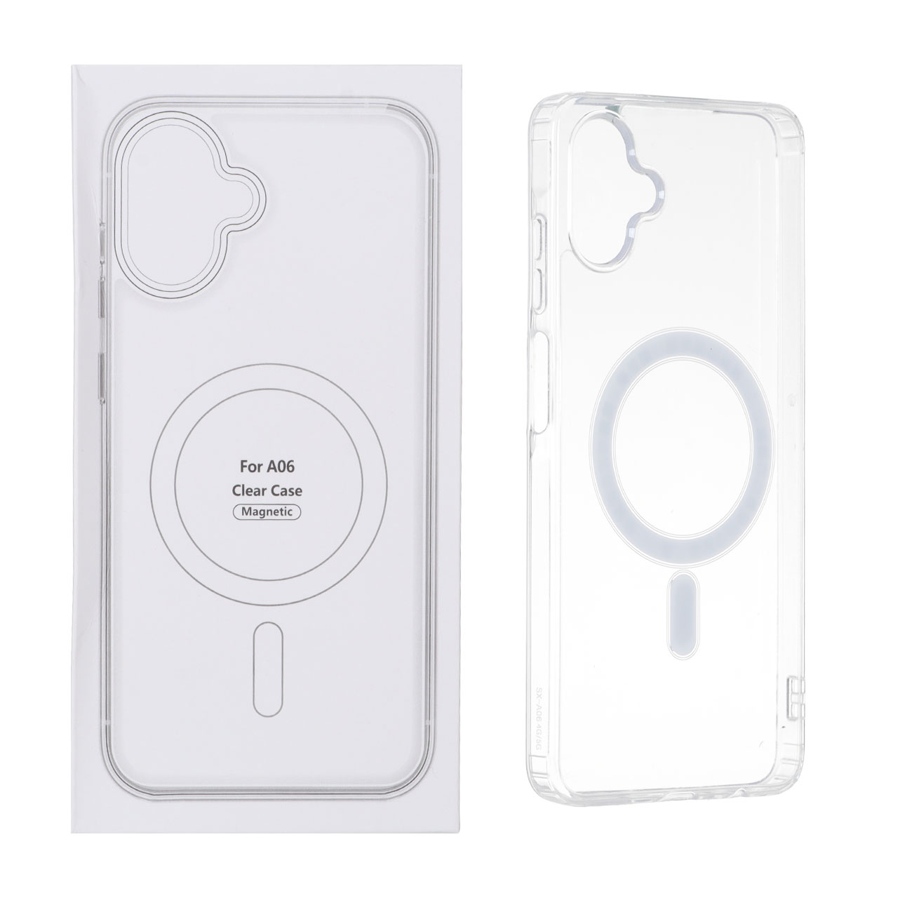 قاب شفاف Samsung Galaxy A06 با قابلیت شارژ NTC - MagSafe (پک دار)