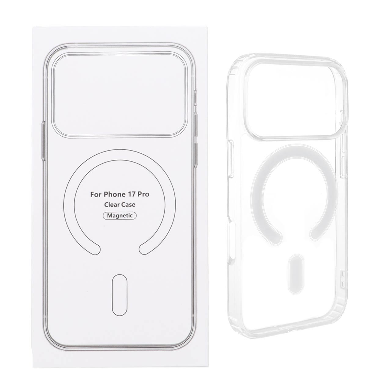 قاب شفاف Apple iPhone 17 Pro با قابلیت شارژ NTC - MagSafe (پک دار)