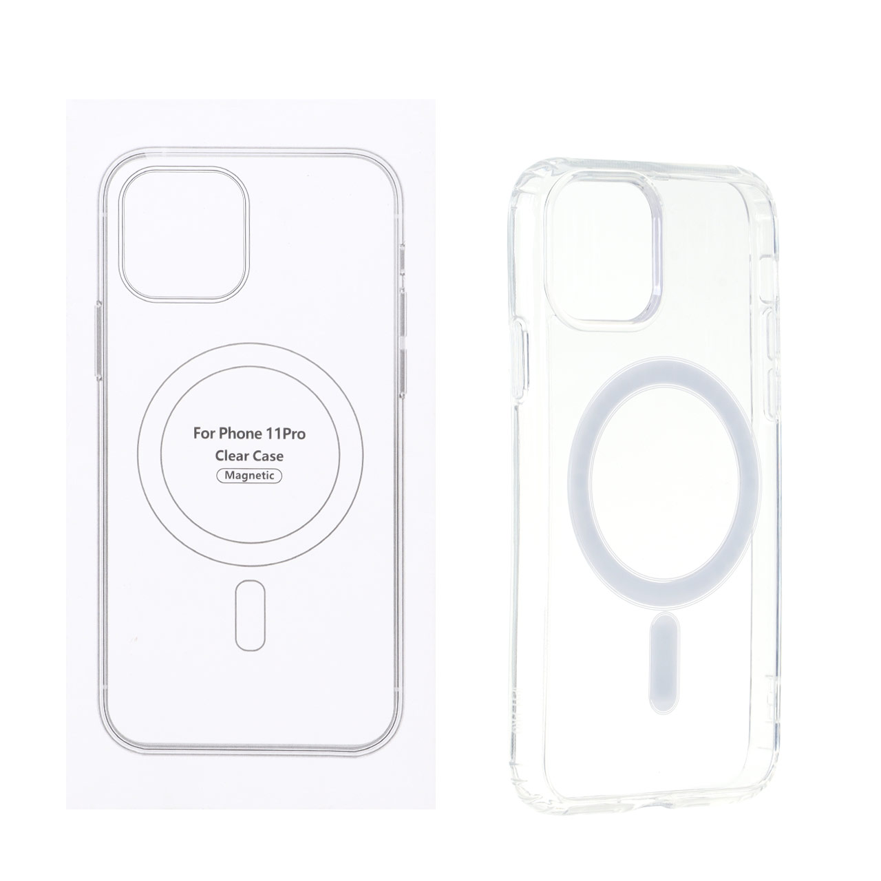قاب شفاف Apple iPhone 11 Pro با قابلیت شارژ NTC - MagSafe (پک دار)