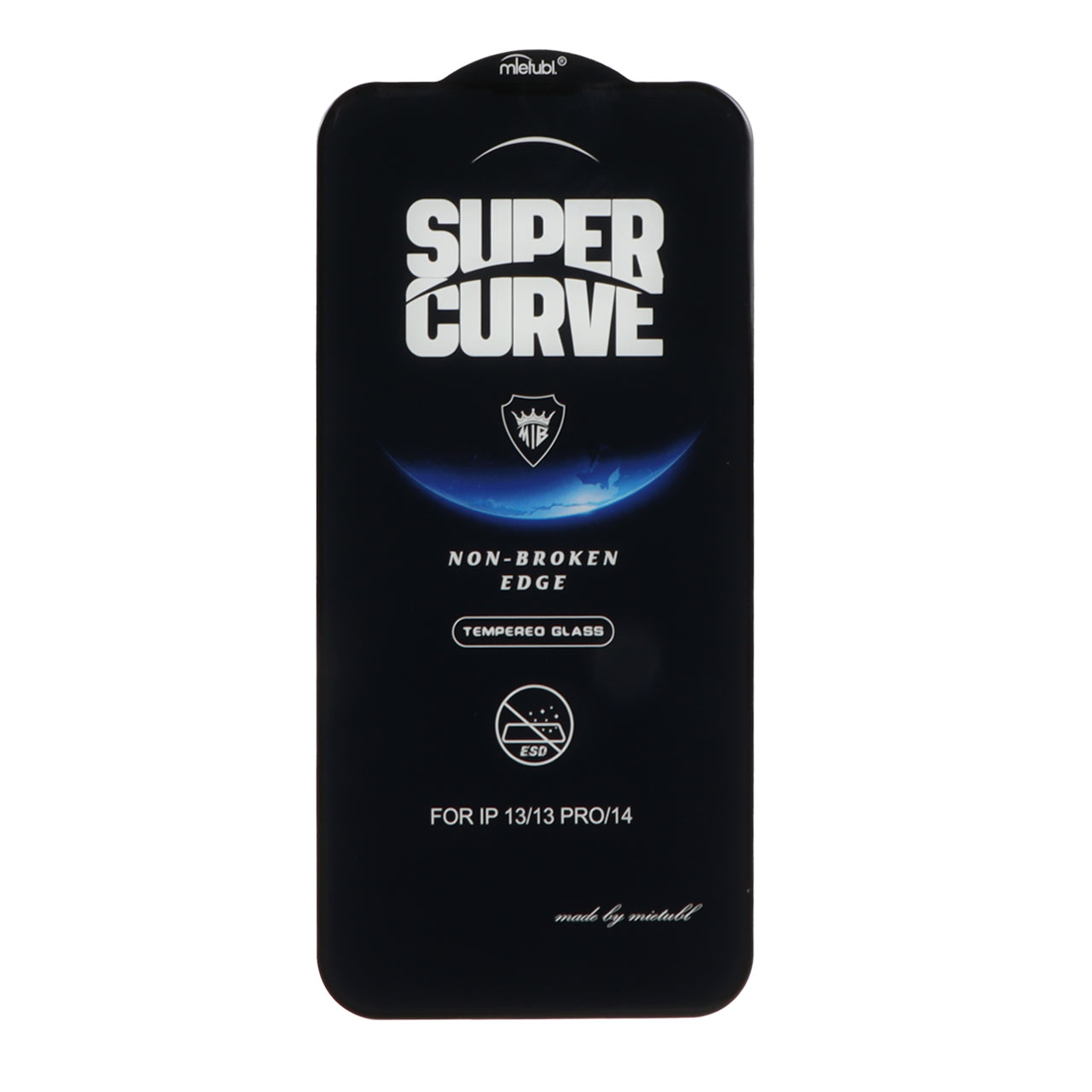 محافظ صفحه نمایش شیشه ای Full Cover ESD SUPER CURVE Mietubl مدل NTC - Apple iPhone 13 / iPhone 13 Pro / iPhone 14 / 16e