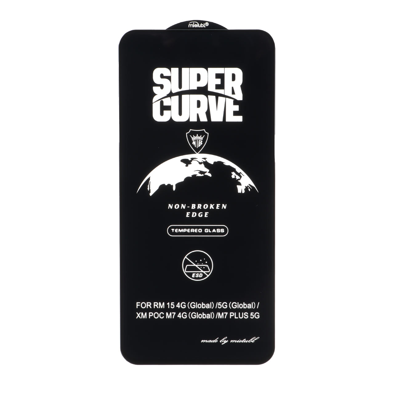 محافظ صفحه نمایش شیشه ای Full Cover ESD SUPER CURVE Mietubl مدل NTC - Xiaomi Redmi 15 / Poco M7 4G