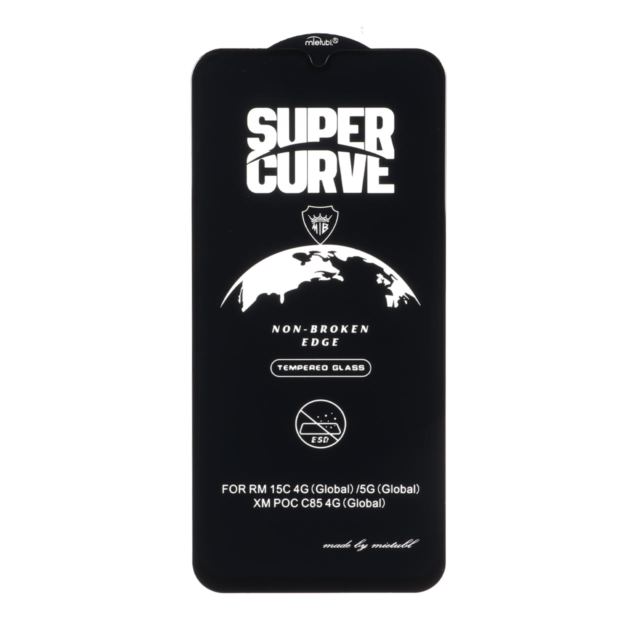 محافظ صفحه نمایش شیشه ای Full Cover ESD SUPER CURVE Mietubl مدل NTC - Xiaomi Redmi 15C / Poco C85