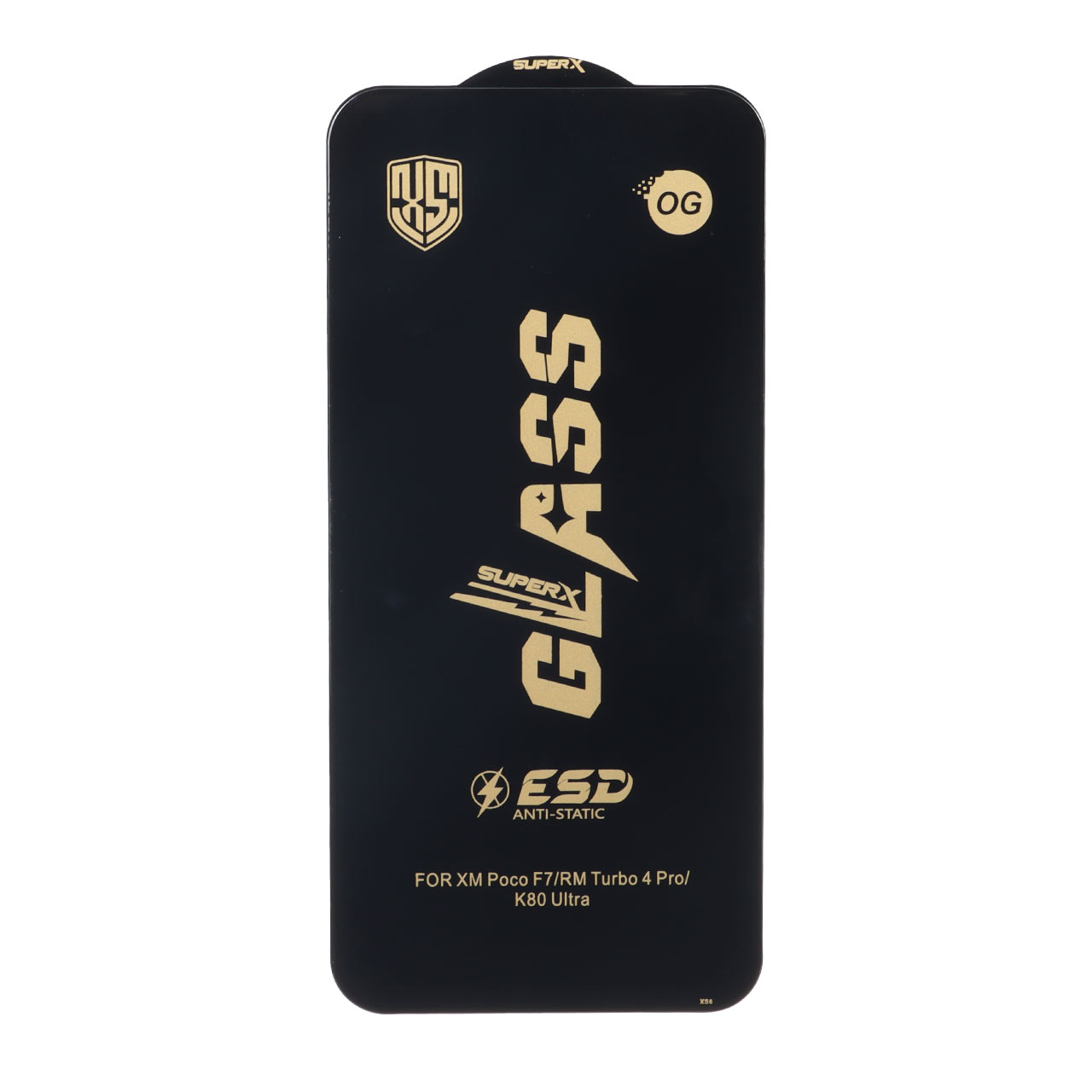 محافظ صفحه نمایش شیشه ای درجه یک Full Cover Super X OG - ESD OVOG مدل Xiaomi Redmi Note 15 Pro 5G