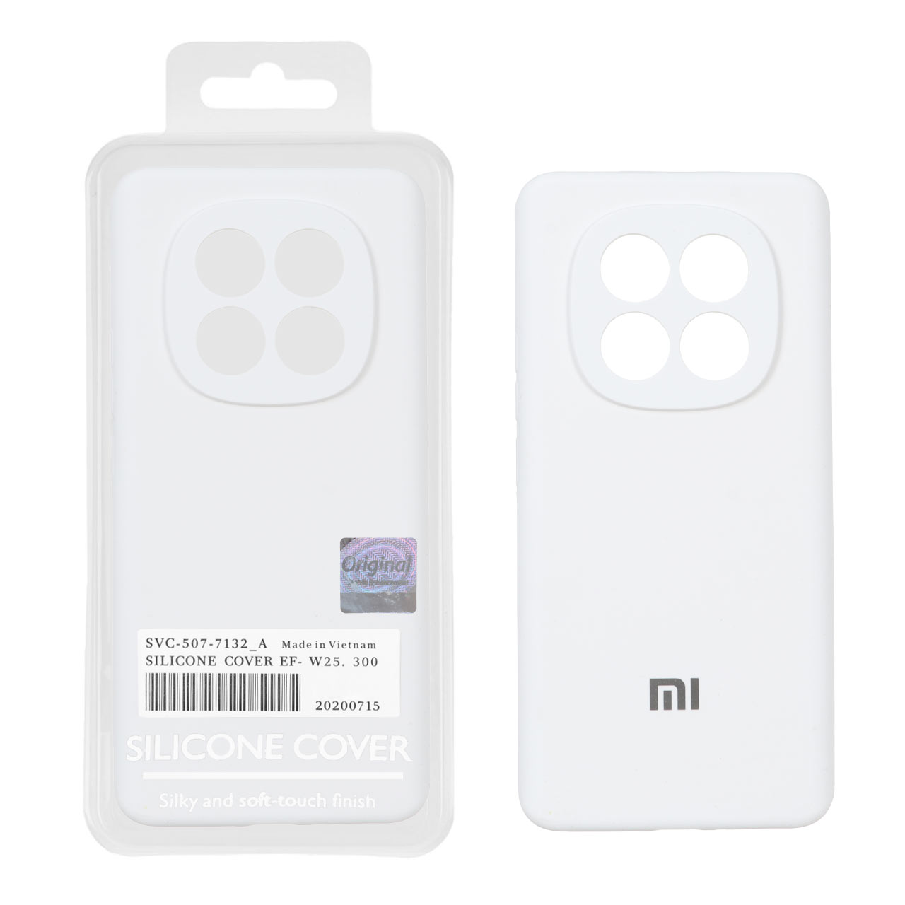 قاب سیلیکونی پاک کنی اورجینال Master Quality مدل Xiaomi Redmi Note 15 - سفید (پک دار)