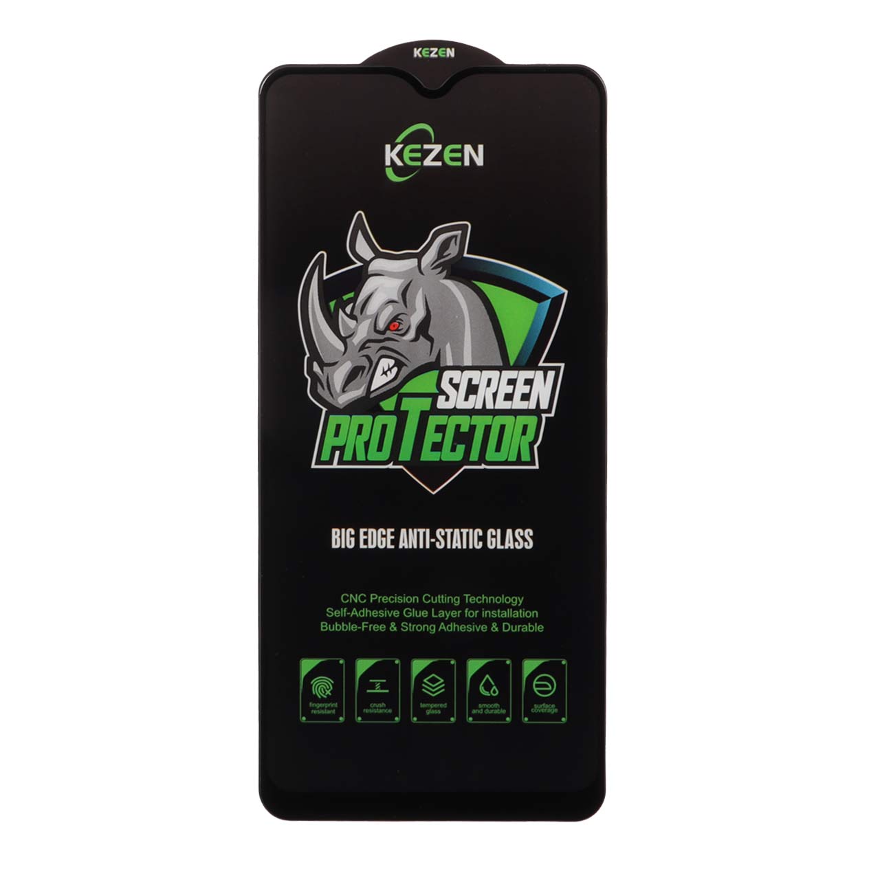 محافظ صفحه نمایش شیشه ای Full Cover Kezen Anti Static Big Edge مدل Samsung Galaxy A20s