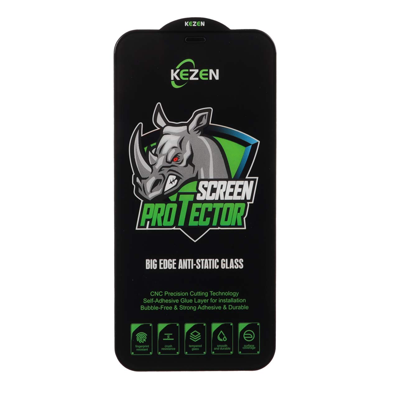 محافظ صفحه نمایش شیشه ای Full Cover Kezen Anti Static Big Edge مدل Apple iPhone 12 / iPhone 12 Pro